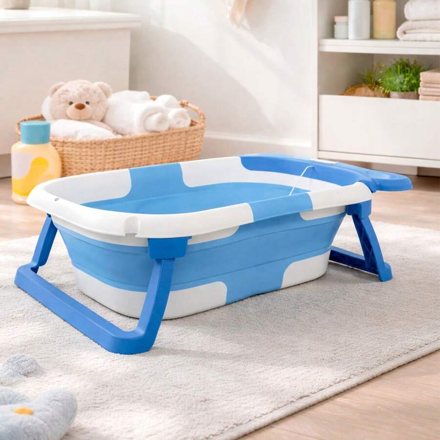 MODERN FOLDABLE BATH TUB WITH TEMPERATURE SENSOR NONI IS-02B - Biru - View 1