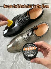 Black Perfect Stain Shoe Wax Polish, Professional Shoe Polish Solid Paste Wax For Leather Shoes & Boots - Solid State - View 3