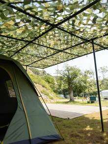 Army Green Camouflage Sunshade Net, Balcony And Patio Privacy Screen, Sunshade Fence Cover And Garden Barrier, Suitable For Outdoor Themed Party Decoration, Tree Shade And Camping Travel - Multicolor - View 4
