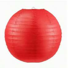 Red Plaid Paper Lantern Round Hanging Decor For Picnic Party, Summer BBQ, Birthday, Holiday Party, Mall Decoration, Wedding - Paper Lanterns - View 6
