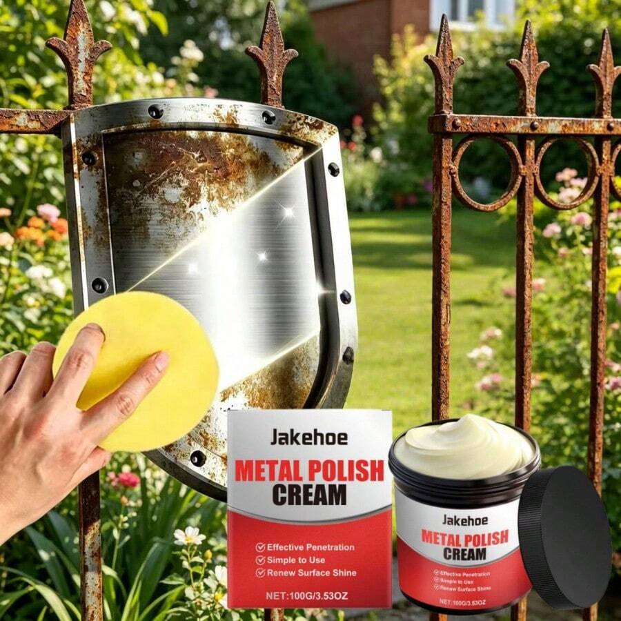 Metal Polishing Paste, Cleans Kitchen Stove, Metal Cookware, Pot Bottom Rust And Black Grime, Polishing Paste, Gift For Family And Friends - Solid State - View 1