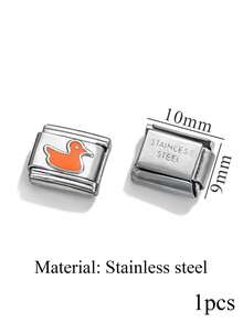 1 Piece Of Stainless Steel Star Shaped Circular Italian Module Watch Strap Pendant For DIYbracelet Making Kit - Watch Strap - View 36