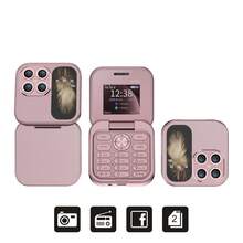 SERVO I17 Pro Mini 翻蓋手機 1.77 吋螢幕 雙卡雙待 FM 收音機 2G GSM 按鍵式迷你折疊小手機 - 粉色 - 查看 13