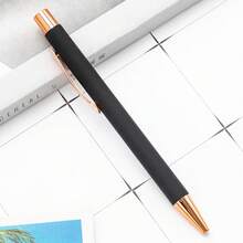 1/5/10pcs Customized Text LOGO Retractable Ballpoint Pen, Metal Middle Oil Ink Pen, Clickable Spring Pen, Promotional Pen For Students And Office Stationery, Ideal For Anniversary Or Bridesmaid Gifts, Comfortable Grip, Smooth Writing Without Ink Smudging, Portable Pen Clip, Detachable, Suitable For Office, Study, Daily Use And Business Gifts - Multi-color Ballpoint Pen - View 34