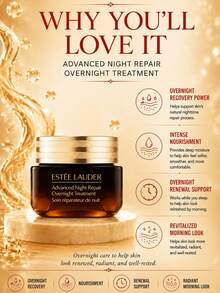 Estée Lauder Advanced Night Repair Cream (sampel 7ml/ukuran penuh 65ml): Anti-penuaan, mengurangi kerutan, mencerahkan warna kulit, mengencangkan dan mengangkat; cocok untuk semua jenis kulit. - Krim Botol Cokelat Besar Estee Lauder - View 7