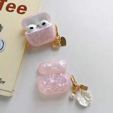Compatible With Apple Original Earphones 4 Shell Pattern Earphone Protective Case Pro 2 3 Pro 3 Earphone Case, Earphones Not Included - Baby Pink - View 4