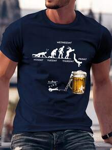 210g100%Cotton T Soft And Comfortable Fabric,Short Sleeve,Round Neck,Suitable For Everyday Wear,Factory-Made - 黑色 - 查看 11