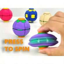 3D Stress Relief Ball, Grey Part Rotates When Pressed, Very Relaxing, Suitable For Daily Life, Study, Work Stress Relief, Perfect For Gifts - Multicolor - View 2