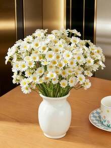6/12pcs Artificial Chamomile Flowers, Realistic Fresh Chamomile Shape With Delicate Layered Petals, Soft Touch, Perfect For Birthday Party, Wedding Banquet, Holiday Celebration Table Decor, Daily Home Decoration, Photography Props, Everlasting Freshness To Light Up Every Important Moment - Multicolor - View 13