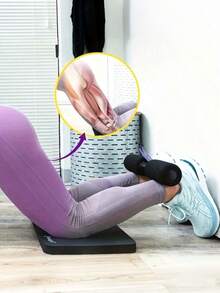 Portable Door Sit-Up Bar - Adjustable Nordic Leg Curl Strap For Abdominal And Calf Muscle Training, Core And Leg Workout - Perfect For Home Fitness, Squats And Sit-Ups - No Batteries Required, Instantly Turns Door Frame Into Gym - Multicolor - View 4