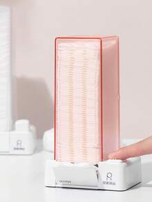 Press-Dispensing Cosmetic Storage Box, Large Capacity Dust-Proof And Moisture-Proof, Keeps Hands Clean - Multicolor - View 9