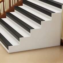 1pc 1m/39.378in New Self-Adhesive Stair Anti-Slip Tape, L-Shaped Anti-Slip Protection Strip, PVC Stair Edge Decorative Strip, Suitable For Home And Office - A - View 9