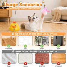 Pet Interactive Cat Teaser Toy, Self-Entertainment Cat Toy, Indoor Cat Boredom Relief Toy, Fully Automatic 360° Rotating Interactive Cat Teaser Toy, Multi-Scenario Applicable Cat Play Pet Supplies Interactive Toy - View 10