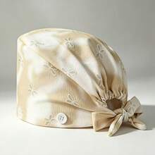 1 pieza Gorro quirúrgico ajustable con patrón degradado de espuma para mujer, talla única, absorbente de sudor, banda elástica, adecuado para salón de belleza, hospital de mascotas, médico, enfermera, trabajo de saneamiento y limpieza - Colores degradados - Ver 15