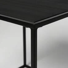KIWI MOBLEKIT | Wooden And Metal Side Tables For Living Room Or Bedroom, Modern Functional Tables With Different Shapes And Heights, Fixed Or Folding Options For Home - 黑色 40/35 – 互鎖 - 查看 6