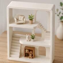 Miniature Scene Decoration Storage Rack, Realistic Miniature Display, Storage Shelf Decor, DIY Miniature Model Props, Model House Bathroom Scene Furniture, Living Room Scene, Bedroom Scene Decoration Display, Etc. Dollhouse Miniature Furniture - A - View 8