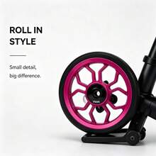 VXM Folding Bicycle Small Cloth Easy-Ride Wheel Bearing Axle Enlarged 80mm Universal Push Wheel - Multicolor - View 4