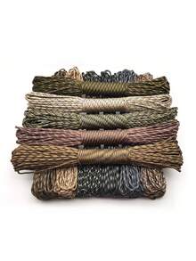 500 Colors, 5Pcs/10Pcs/15Pcs 3 Meters Length Each, Multi-Functional Outdoor Rope, Handmade DIY Braided Rope, Bracelet Strap Rope, Pet Leash Dog Rope Dog Collar Rope - Multicolor - View 7