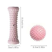 2-Piece Massage Set - Foot Massager Massage Ball, Plantar Fascia Massager, Flat Foot Roller Trainer, Suitable For Yoga | Pilates | Fitness, Deep Tissue Massage, Muscle Relaxation, Applicable For Foot And Full Body Muscle Relaxation - Multiple Styles - View 2