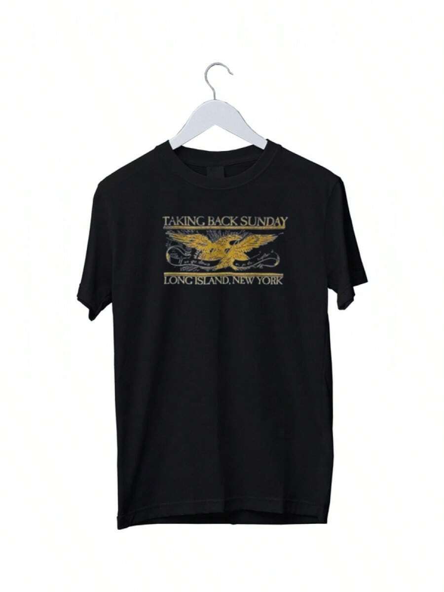 Klassisches Taking Back Sunday Band T-Shirt mit Grafikdruck für Herren S M L XL 2 3 4 XL - Schwarz - Übersicht 1