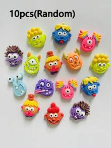 10 pièces Aimants de réfrigérateur 3D amusants en forme de lèvres de saucisse de monstre de dessin animé, stickers magnétiques créatifs et mignons de monstre de dopamine pour réfrigérateur, tableau blanc, armoire en fer, décoration intérieure, cadeau de fête - Monstre Petit Homme - Voir 13
