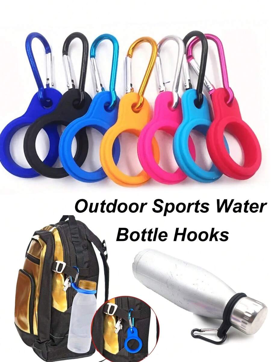 Outdoor Sports Water Bottle Hook, Backpack Drinking Clip, Suitable For Hiking, Running, Climbing, Practical Backpack Accessory, Ideal For Outdoor Enthusiasts - Multicolor - View 1