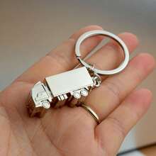 AD Mini Metal Truck Keychain, Creative Car-Shaped Pendant Portable Key Accessory - YSK-truck - View 5