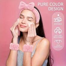 10PCS Practical Hair Accessories Set With Hair Comb, Teasing Brush, Eyebrow Comb, Hair Puller, Bow Hair Tie, Cuff Wristband, Velvet Scrunchie, SPA Beauty Braiding Styling Hair Tools For Women - Multicolor - View 10