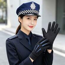 2件組：男士水手帽、女士軍風帽，刺繡字母萬聖節配件，海軍飛行員萬聖節角色扮演派對帽 - 彩色 - 查看 6