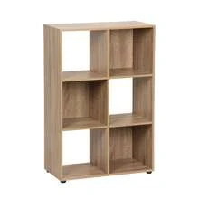 KIWI MOBLEKIT | Modular Wooden Shelves With Different Compartments And Door Options, Bookcases And Storage Furniture For Bedroom, Kitchen Or Entryway - Roble - 6 Comp | 61.2x29.7x91.2厘米 - 查看 7