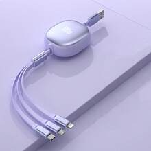 Kabel Pengisi Daya Cepat 3-in-1 100W (MAX) & Kabel Tiga-ke-Tunggal yang Dapat Ditarik, Kabel Data Pengisian Daya TPE Tahan Lama Kompatibel dengan iPhone dan Seri , Kabel Pengisian Daya Efisiensi Tinggi, Kompatibel dengan iPhone. Kompatibel dengan iPhone 16/15/14/13/12/11/ S24/S23/S22/S21, Kompatibel dengan , Kompatibel dengan , Adaptor Pengisian Daya Efisien Universal - MultiWarna - View 9