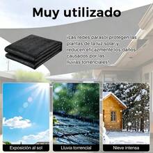 Malla Sombra Exteriores Lona Toldo 3x4 Mts 95% Bloqueo Uv - Negro - Ver 3