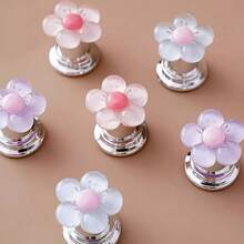 1/2pcs - Easy-Press, Cute & Charming Cartoon Toilet Flush Handle, Fashionable Bathroom Accessory, Elegant, Suitable For Long Nail Care - A - View 8