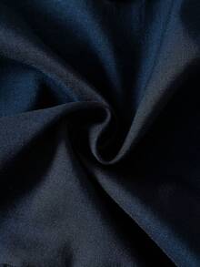 Galaxy Graffiti 4-7歲女童洋裝，秋季新款優雅蝴蝶結裝飾波浪領拼接百褶下擺洋裝，日常穿著，節日聚會 - 藏蓝色 - 查看 6