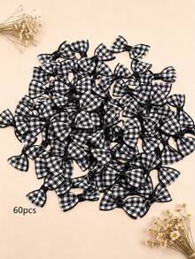 60入/30入/包蘇格蘭格紋手工綁蝴蝶結 DIY 女款女孩飾品髮箍裝飾配件 節日禮物展示包裝裝飾 派對用品 家居裝飾 - 查看 5