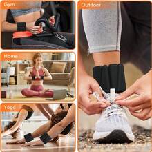 1/2 Paar verstellbare Knöchel- & Handgelenksgewichte für Yoga, Gehen, Joggen, Aerobic-Training, Heimfitness, Unisex - Verschiedenfarbig - Übersicht 4