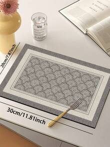 1pc Absorbent Non-Slip Cuttable Luxury European Style Double-Layer Border Pattern, 3.5mm Kitchen Rug, Entrance Mat Indoor Bathroom Mat, Suitable For Kitchen, Bathroom, Entryway, Laundry Room, Garden - Multicolor - View 12