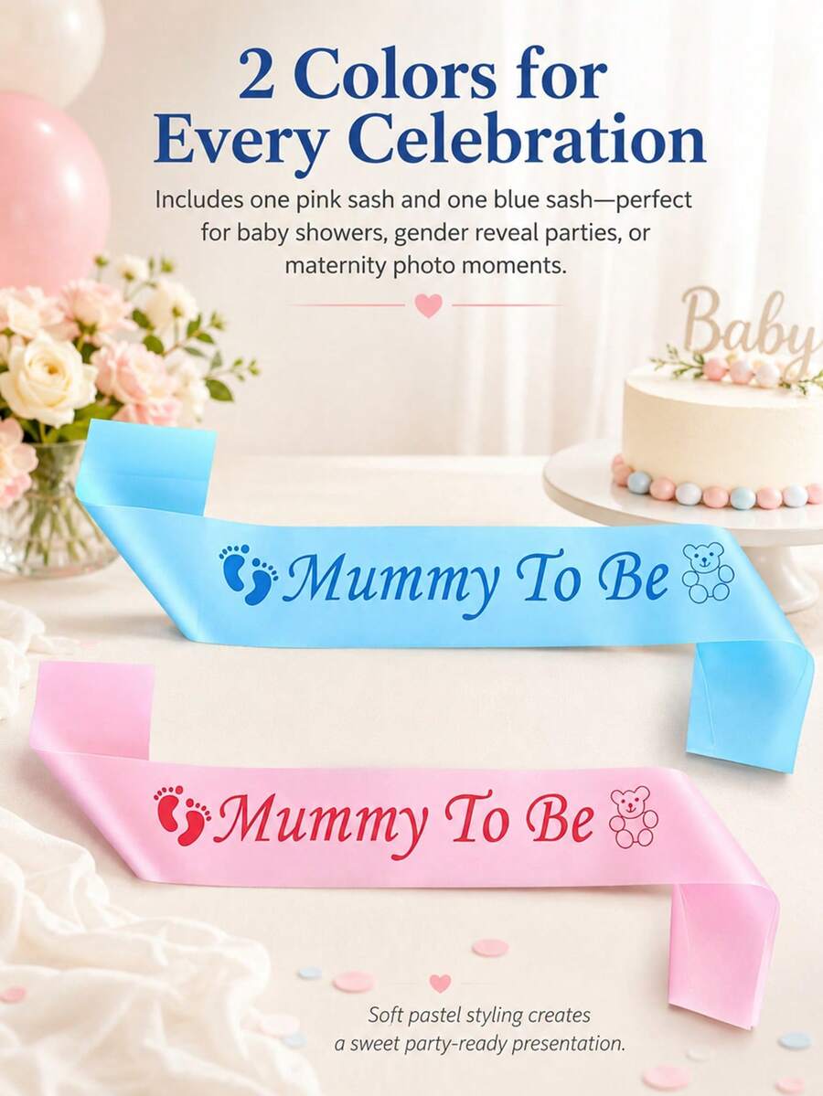 Tirante para el hombro "Mamá por nacer"para baby shower