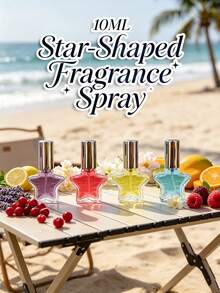 1 Stück (10ML) Sternförmiger Duftspray - langanhaltender Duft, mehrere Düfte verfügbar, geeignet für Büro, Restaurant, Café, Arbeitszimmer und andere verschiedene Orte. Ideales Geschenk für Weihnachten und Halloween. - Verschiedene Düfte - Übersicht 3