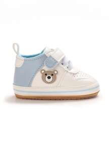 Fashion Korean Style Unisex Infant Sports Shoes, Soft Rubber Sole, Anti-Slip, Pre-Walker Shoes For 0-1 Year Old Infants - White - View 6