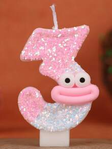 Pink Cartoon Sausage Lips Number Birthday Candles Cake Decoration Festival Anniversary Celebration Handmade Candles 0-9 DIY - Pink Sausage Lips - View 19