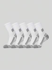 Professional Cushioned Outdoor Cycling & Hiking Socks Set, Double-Layer Reinforced Toe & Heel For Wear Resistance, Breathable Mesh Surface Keeps Dry, Compression Ankle Support Design Reduces Exercise Burden, Suitable For Ball Sports, Long-Distance Running, Field Work & Travel - Multicolor - View 15