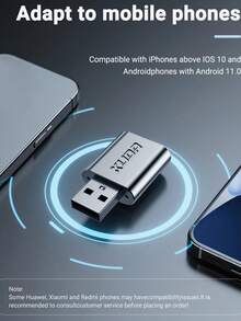 XUDA 2026 Nuevo súper mini adaptador, de cableado a inalámbrico CarPlay y Android Auto, caja inteligente 2 en 1, compatible con el 99% de vehículos con CarPlay/Android Auto cableado de OEM, compatible con WiFi6 de 2.4~5.0 GHz, diseño compacto y elegante, actualizable en línea, conexión rápida, sin batería requerida - A - Ver 8