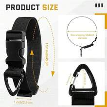 1pc Adjustable Garden Hose Storage Strap, Heavy Duty Extension Cord Organizer, Hanging Storage Strap For Garage And Workshop, Reusable Cable Management Tie, Triangle Buckle Storage Strap, Adjustable Multi-Function Heavy Duty Storage Strap - A - View 3