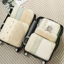 Compression Packing Cubes Suitcases Travel Accessories Expandable Packing Organizers Lightweight Travel Organizer Cubes - Grey 4 Pcs - View 2