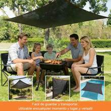 Malla Sombra Exteriores Lona Toldo 3x4 Mts 95% Bloqueo Uv - Negro - Ver 7