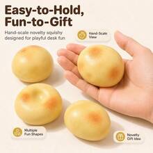 1PC Creative New Fluid Potato Squishy Toy, Stress Relief Venting Toy, Southern Small Potato Slow Rebound Water-Feel Squishy, Desktop Toy, Gift For Friends - Multicolor - View 3