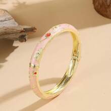 14K Gold Plated Fashionable Casual Versatile Commute Vintage Colorful Bracelet For Women - Yellow Gold - View 43