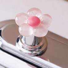 1/2pcs - Easy-Press, Cute & Charming Cartoon Toilet Flush Handle, Fashionable Bathroom Accessory, Elegant, Suitable For Long Nail Care - A - View 3