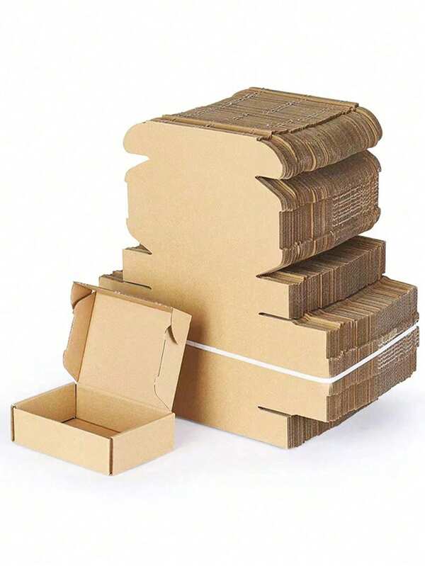3-Layer Corrugated Kraft Paper Gift Box, Thickened, Suitable For Birthday Party Gift Packaging, Back To School, Valentine's Day